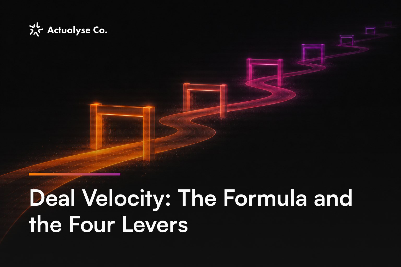 Deal Velocity: The Formula and the Four Levers
